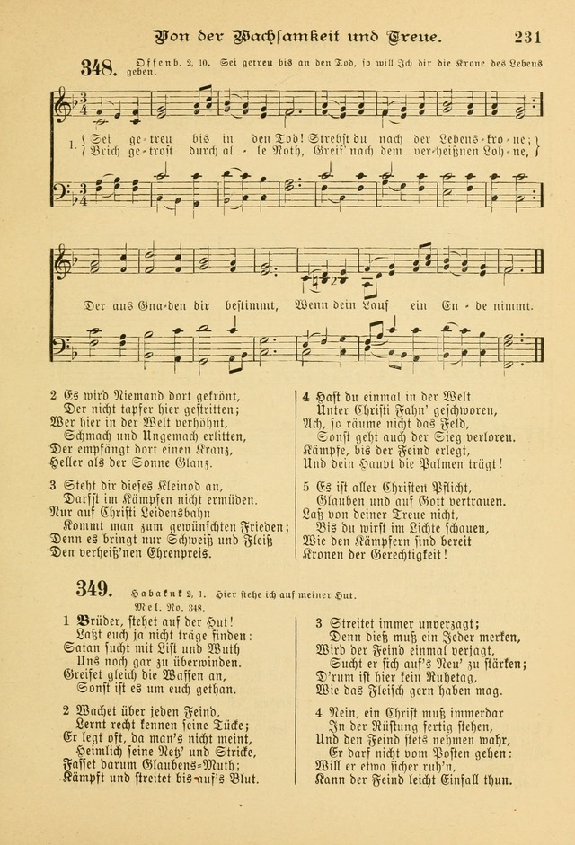 Gesangbuch mit Noten: herausgegeben von der Allgemeinen Conferenz der Mennoniten von Nord-Amerika page 231