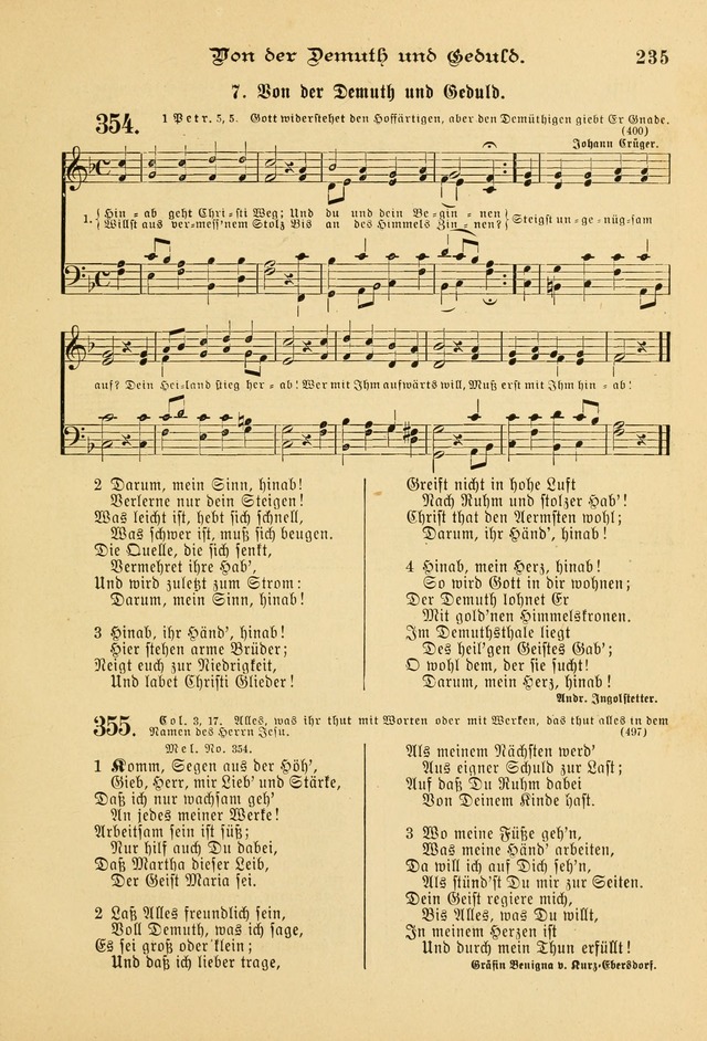 Gesangbuch mit Noten: herausgegeben von der Allgemeinen Conferenz der Mennoniten von Nord-Amerika page 235