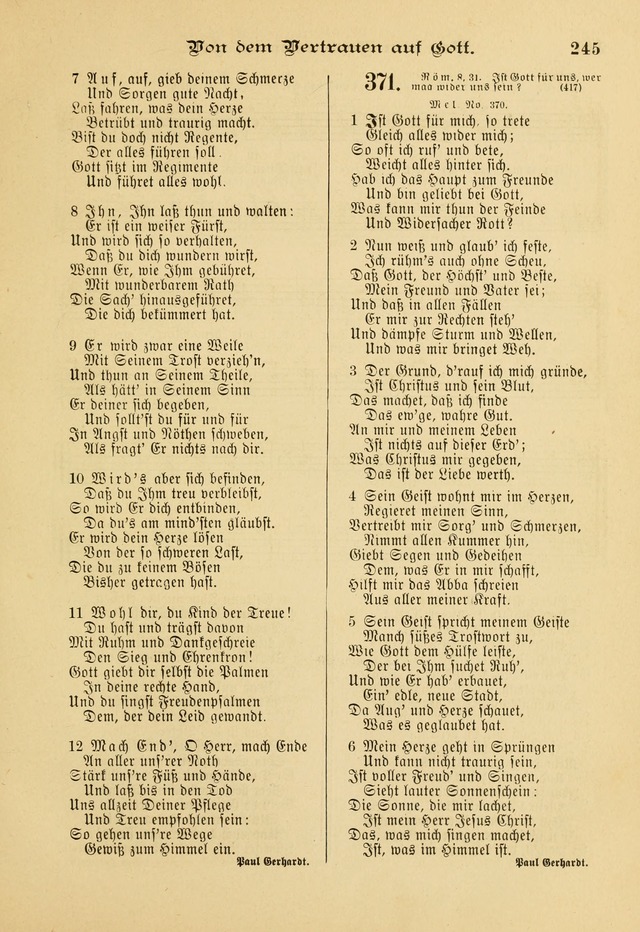 Gesangbuch mit Noten: herausgegeben von der Allgemeinen Conferenz der Mennoniten von Nord-Amerika page 245