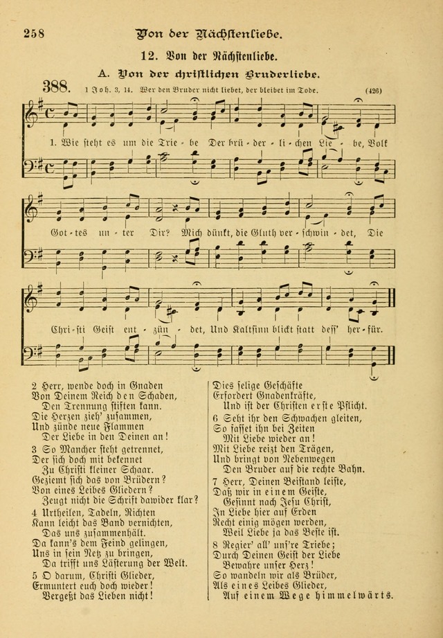 Gesangbuch mit Noten: herausgegeben von der Allgemeinen Conferenz der Mennoniten von Nord-Amerika page 258