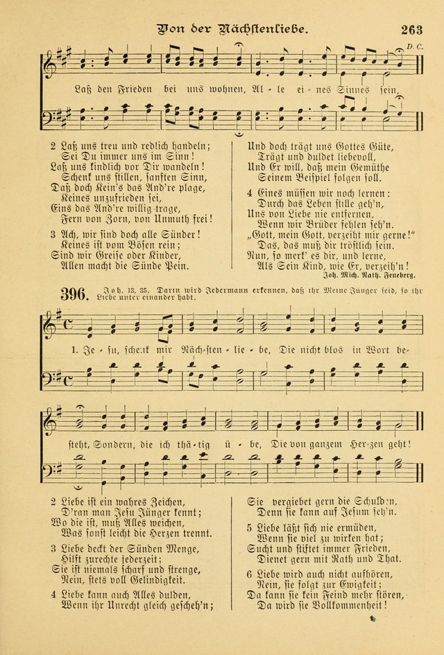 Gesangbuch mit Noten: herausgegeben von der Allgemeinen Conferenz der Mennoniten von Nord-Amerika page 263