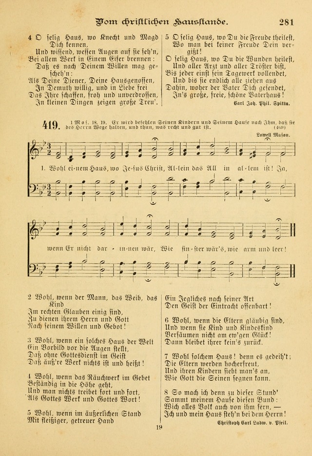 Gesangbuch mit Noten: herausgegeben von der Allgemeinen Conferenz der Mennoniten von Nord-Amerika page 281