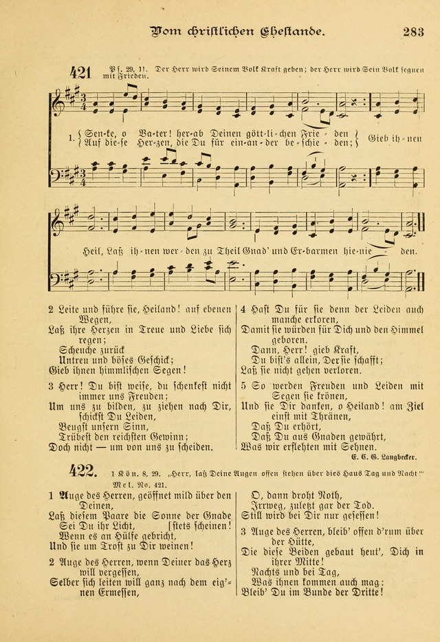 Gesangbuch mit Noten: herausgegeben von der Allgemeinen Conferenz der Mennoniten von Nord-Amerika page 283