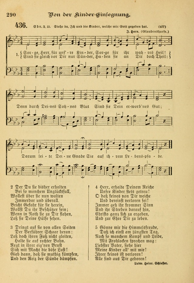 Gesangbuch mit Noten: herausgegeben von der Allgemeinen Conferenz der Mennoniten von Nord-Amerika page 290