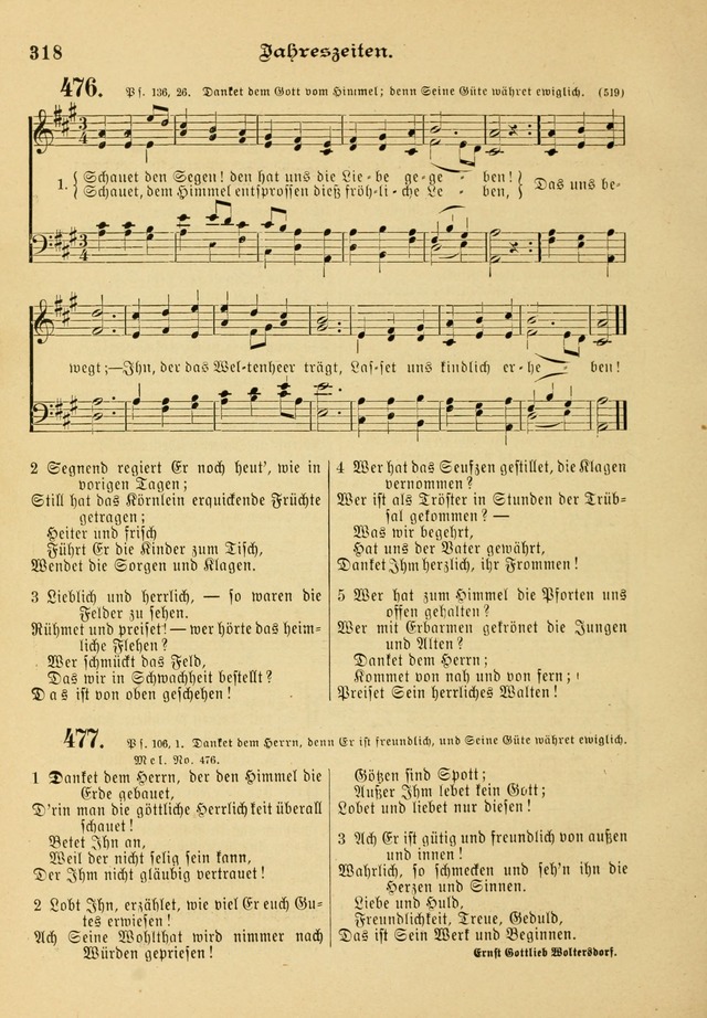 Gesangbuch mit Noten: herausgegeben von der Allgemeinen Conferenz der Mennoniten von Nord-Amerika page 318