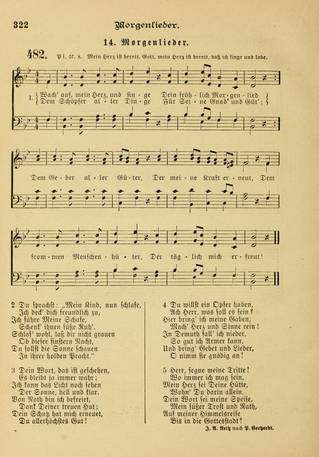 Gesangbuch mit Noten: herausgegeben von der Allgemeinen Conferenz der Mennoniten von Nord-Amerika page 322