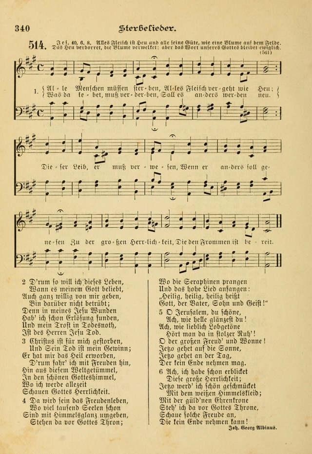 Gesangbuch mit Noten: herausgegeben von der Allgemeinen Conferenz der Mennoniten von Nord-Amerika page 340