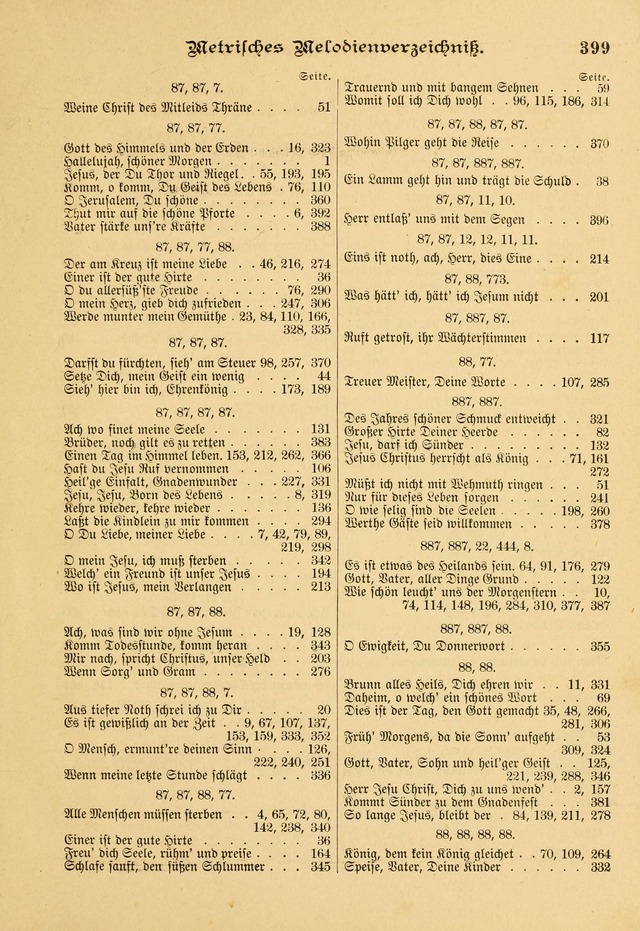 Gesangbuch mit Noten: herausgegeben von der Allgemeinen Conferenz der Mennoniten von Nord-Amerika page 399