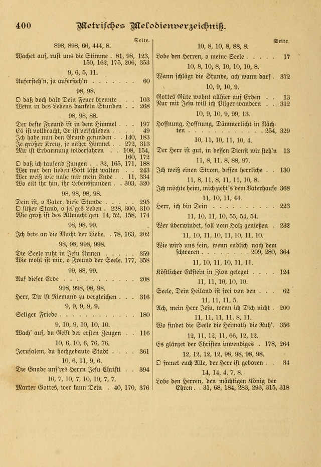 Gesangbuch mit Noten: herausgegeben von der Allgemeinen Conferenz der Mennoniten von Nord-Amerika page 400