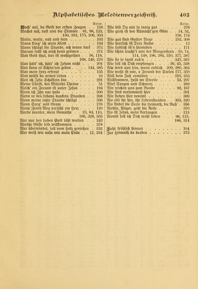 Gesangbuch mit Noten: herausgegeben von der Allgemeinen Conferenz der Mennoniten von Nord-Amerika page 403