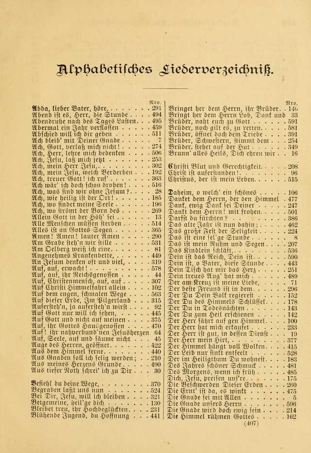 Gesangbuch mit Noten: herausgegeben von der Allgemeinen Conferenz der Mennoniten von Nord-Amerika page 407