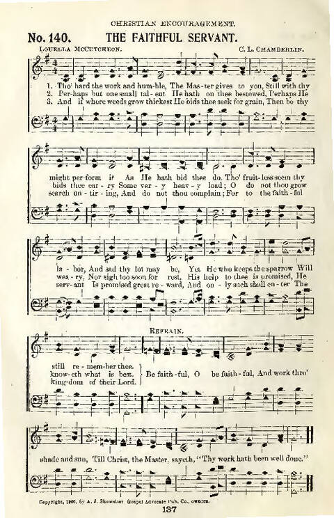 Gospel Praise: a collection of new and old hymns and tunes for all occasions of Christian work and worship page 135