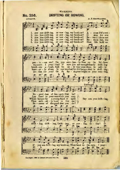 Gospel Praise: a collection of new and old hymns and tunes for all occasions of Christian work and worship page 249
