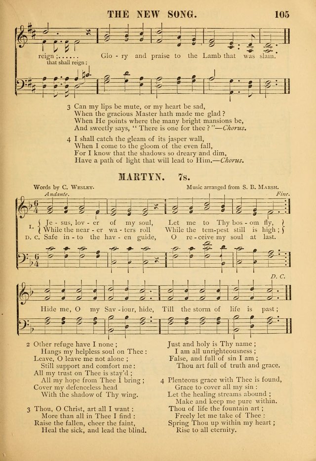 Gospel Praise Book: a collection of choice gems of sacred song suitable for church service, gospel praise meetings, and family devotions page 105