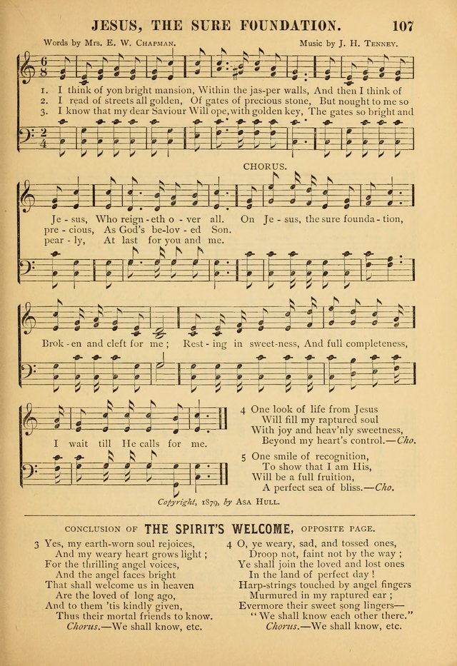 Gospel Praise Book: a collection of choice gems of sacred song suitable for church service, gospel praise meetings, and family devotions page 107