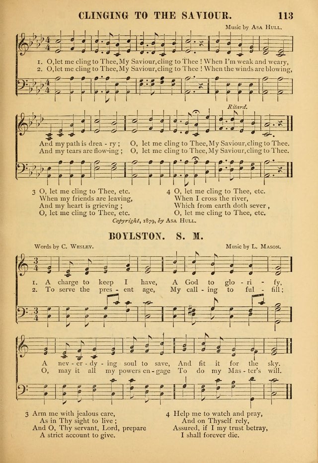 Gospel Praise Book: a collection of choice gems of sacred song suitable for church service, gospel praise meetings, and family devotions page 113