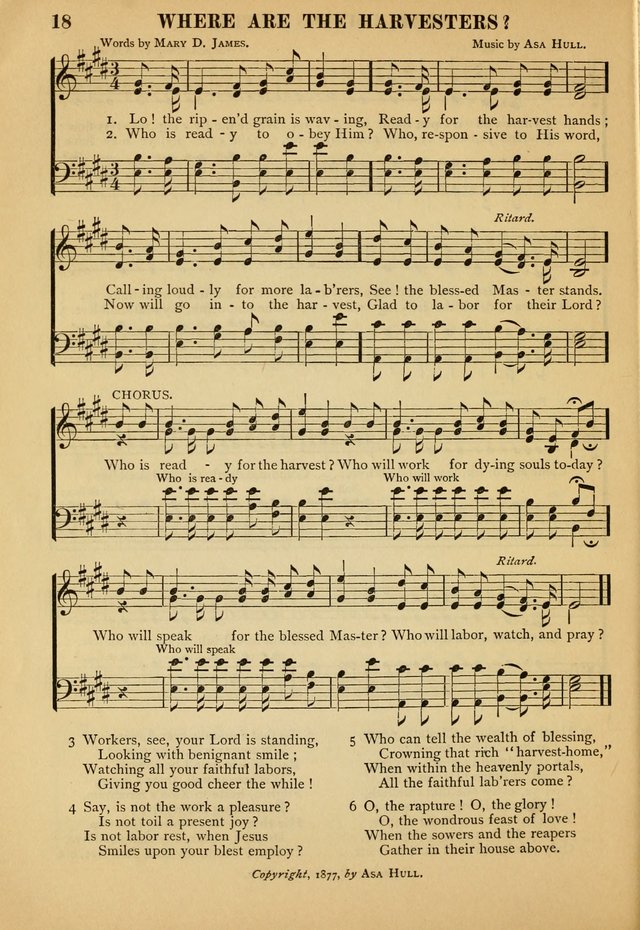 Gospel Praise Book: a collection of choice gems of sacred song suitable for church service, gospel praise meetings, and family devotions page 18