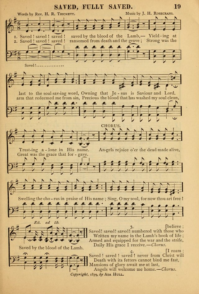 Gospel Praise Book: a collection of choice gems of sacred song suitable for church service, gospel praise meetings, and family devotions page 19