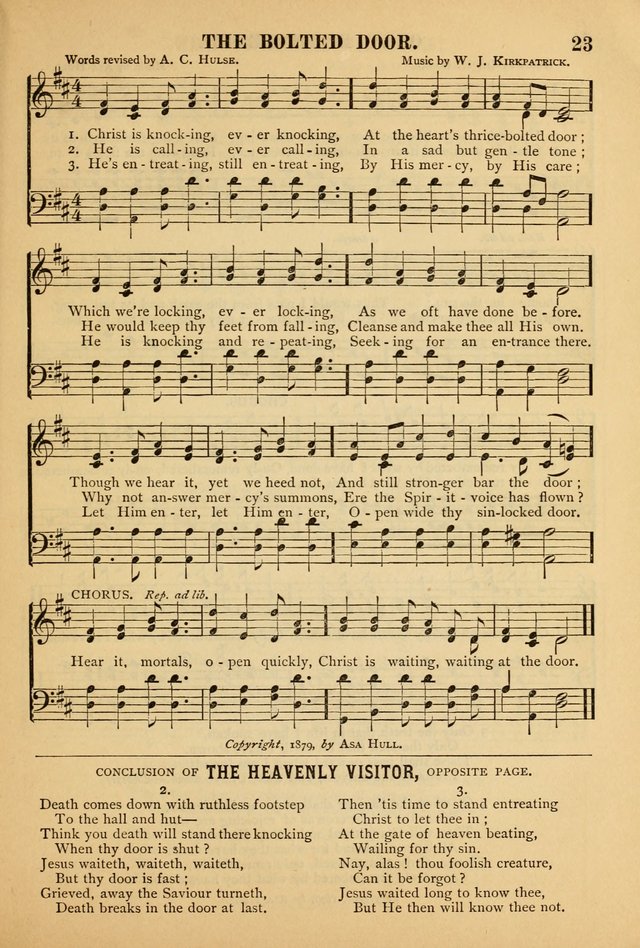 Gospel Praise Book: a collection of choice gems of sacred song suitable for church service, gospel praise meetings, and family devotions page 23