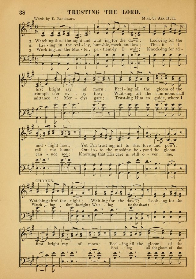 Gospel Praise Book: a collection of choice gems of sacred song suitable for church service, gospel praise meetings, and family devotions page 38