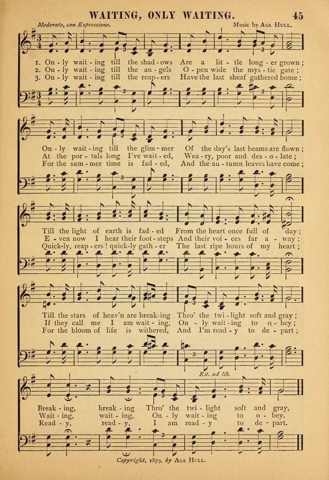 Gospel Praise Book: a collection of choice gems of sacred song suitable for church service, gospel praise meetings, and family devotions page 45