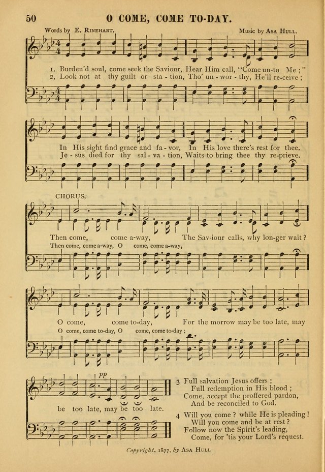 Gospel Praise Book: a collection of choice gems of sacred song suitable for church service, gospel praise meetings, and family devotions page 50