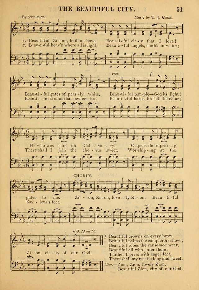 Gospel Praise Book: a collection of choice gems of sacred song suitable for church service, gospel praise meetings, and family devotions page 51