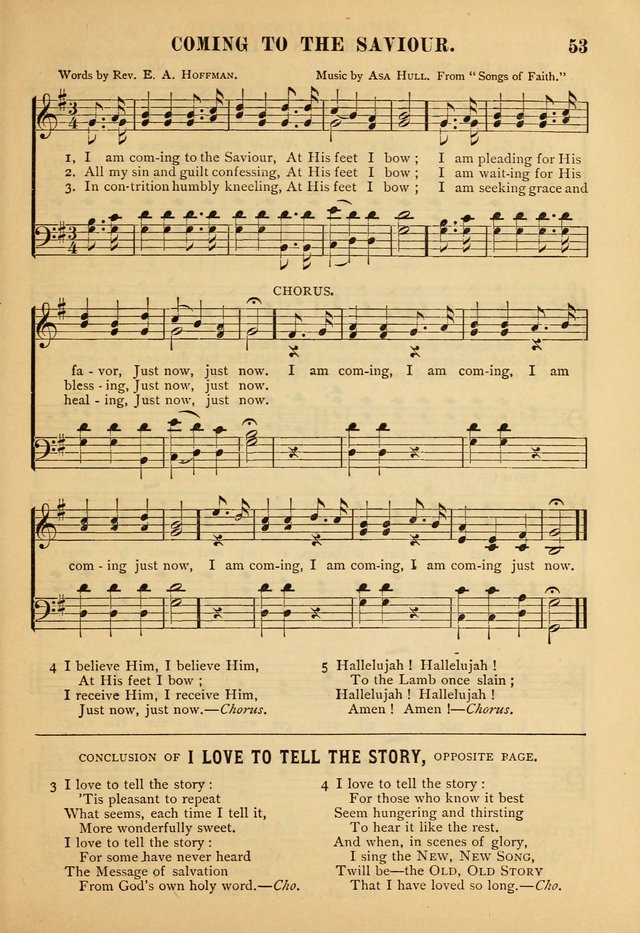 Gospel Praise Book: a collection of choice gems of sacred song suitable for church service, gospel praise meetings, and family devotions page 53