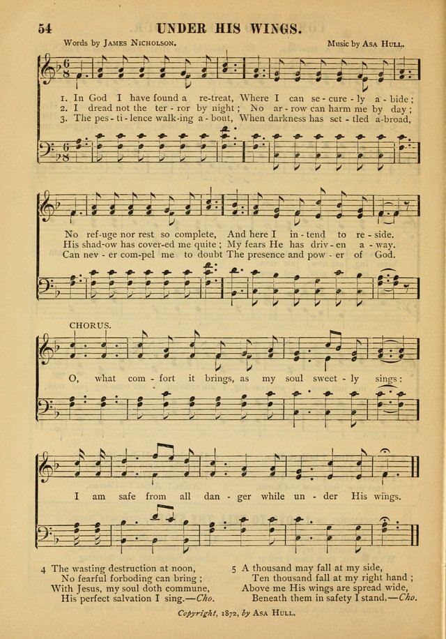 Gospel Praise Book: a collection of choice gems of sacred song suitable for church service, gospel praise meetings, and family devotions page 54