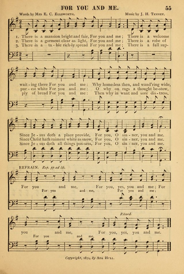 Gospel Praise Book: a collection of choice gems of sacred song suitable for church service, gospel praise meetings, and family devotions page 55