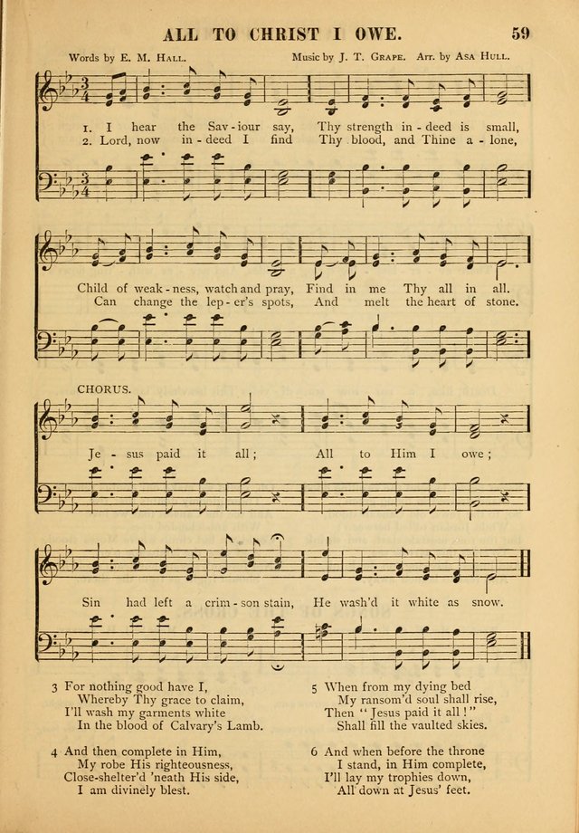 Gospel Praise Book: a collection of choice gems of sacred song suitable for church service, gospel praise meetings, and family devotions page 59