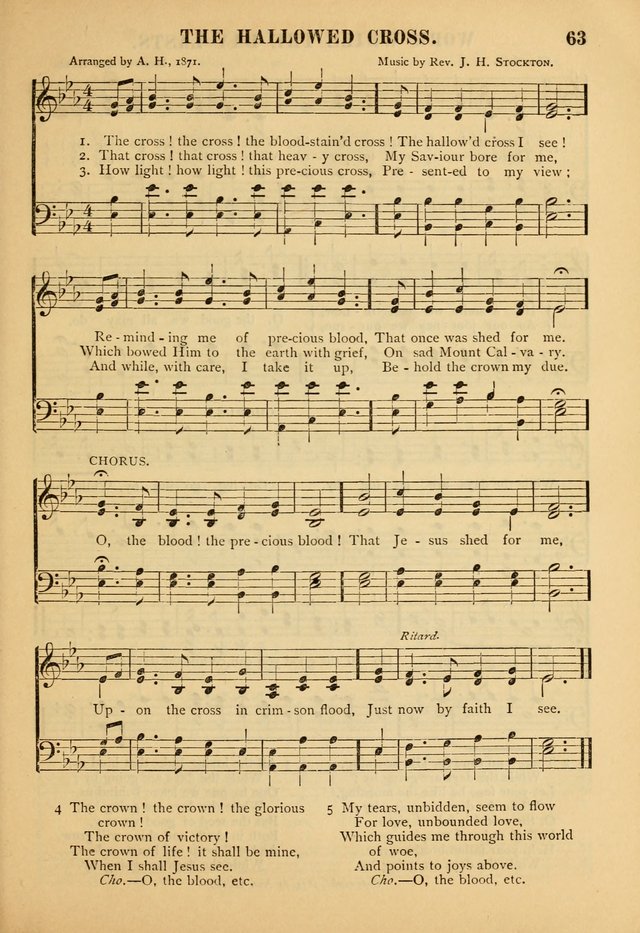 Gospel Praise Book: a collection of choice gems of sacred song suitable for church service, gospel praise meetings, and family devotions page 63