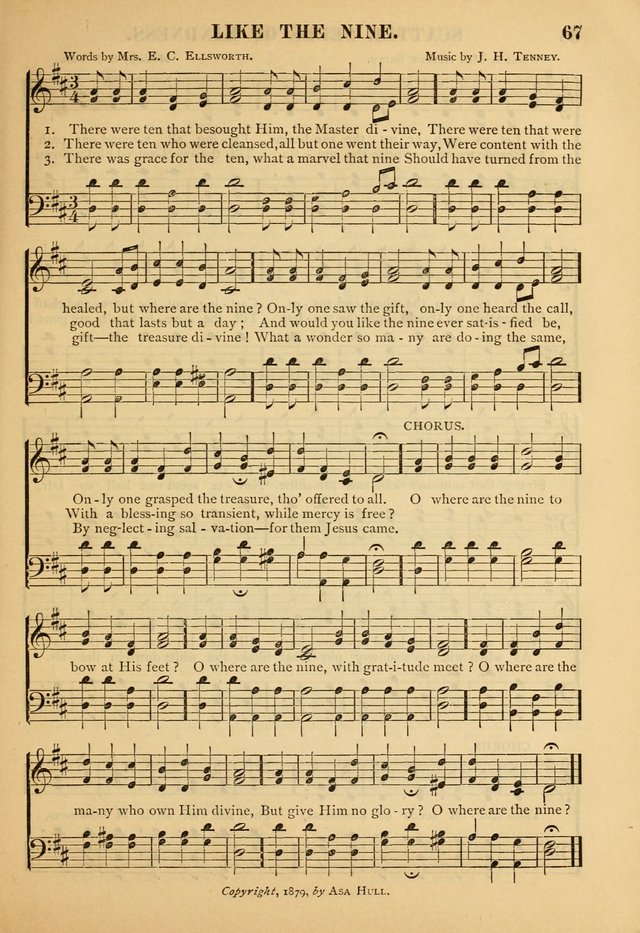 Gospel Praise Book: a collection of choice gems of sacred song suitable for church service, gospel praise meetings, and family devotions page 67