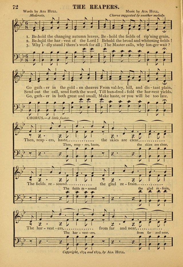 Gospel Praise Book: a collection of choice gems of sacred song suitable for church service, gospel praise meetings, and family devotions page 72