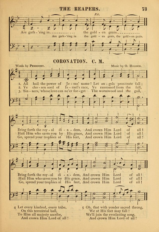 Gospel Praise Book: a collection of choice gems of sacred song suitable for church service, gospel praise meetings, and family devotions page 73