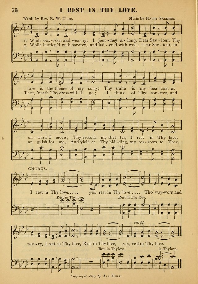 Gospel Praise Book: a collection of choice gems of sacred song suitable for church service, gospel praise meetings, and family devotions page 76