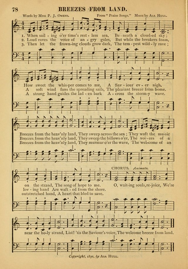 Gospel Praise Book: a collection of choice gems of sacred song suitable for church service, gospel praise meetings, and family devotions page 78