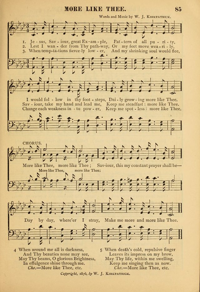 Gospel Praise Book: a collection of choice gems of sacred song suitable for church service, gospel praise meetings, and family devotions page 85