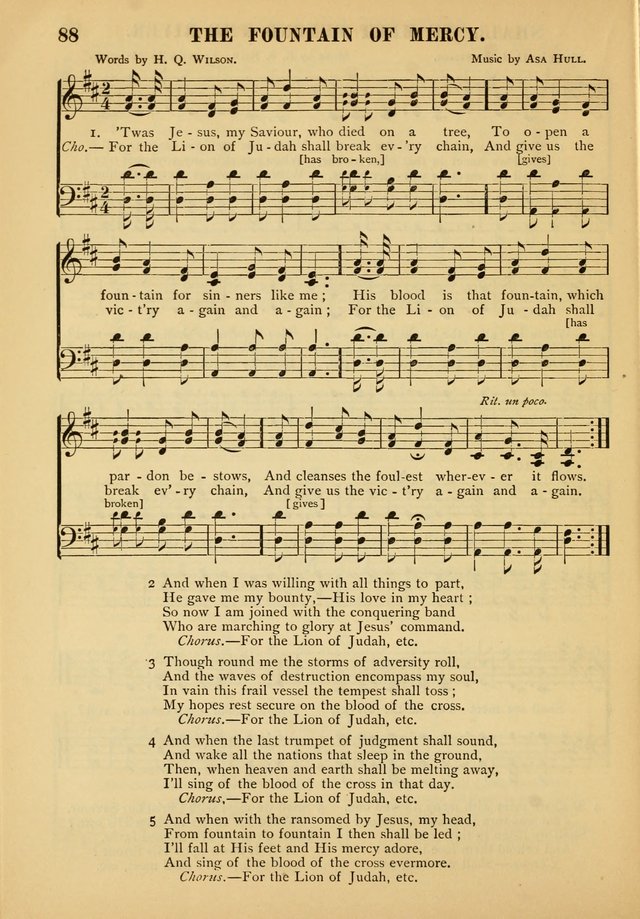 Gospel Praise Book: a collection of choice gems of sacred song suitable for church service, gospel praise meetings, and family devotions page 88