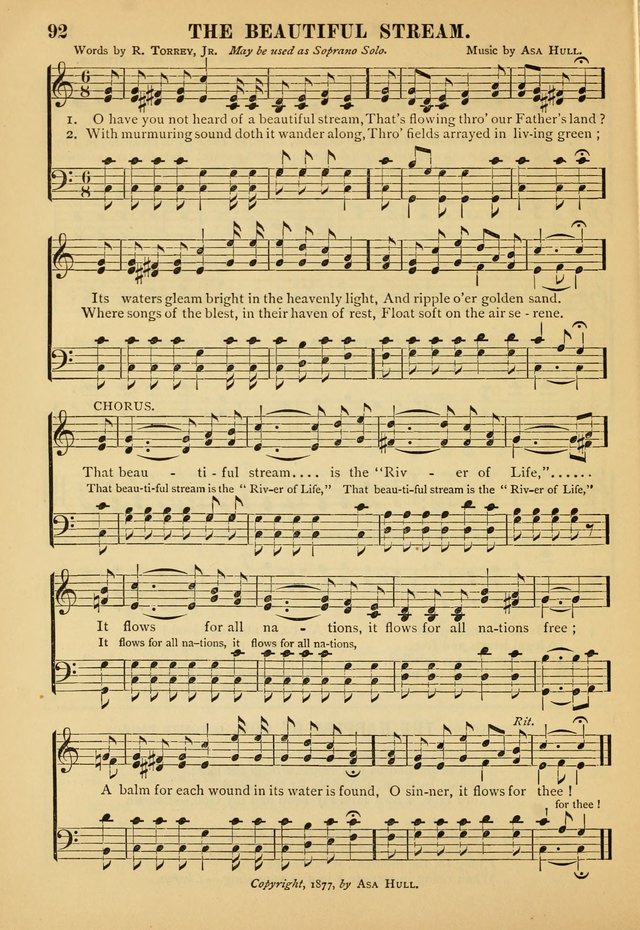 Gospel Praise Book: a collection of choice gems of sacred song suitable for church service, gospel praise meetings, and family devotions page 92