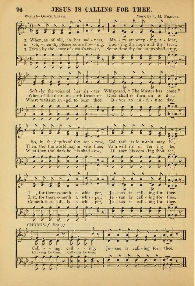 Gospel Praise Book: a collection of choice gems of sacred song suitable for church service, gospel praise meetings, and family devotions page 96