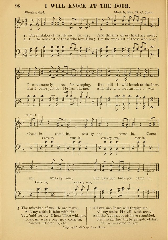 Gospel Praise Book: a collection of choice gems of sacred song suitable for church service, gospel praise meetings, and family devotions page 98