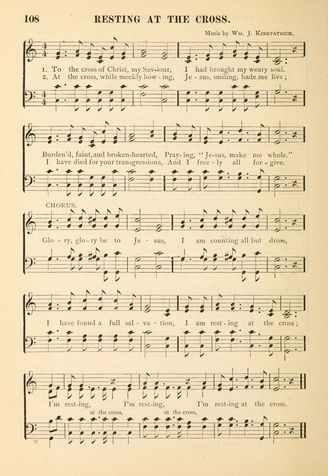 Gospel Praise Book.: a collection of choice gems of sacred song suitable for church service, gospel praise meetings, and family devotions. (Complete ed.) page 108