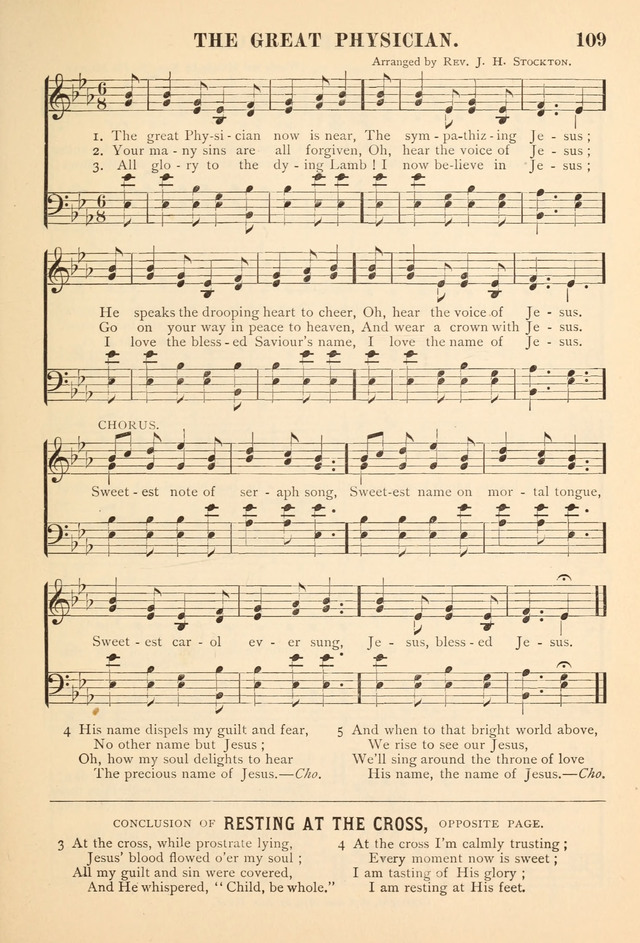 Gospel Praise Book.: a collection of choice gems of sacred song suitable for church service, gospel praise meetings, and family devotions. (Complete ed.) page 109