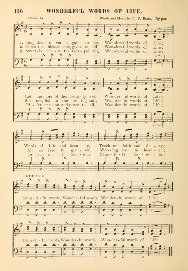 Gospel Praise Book.: a collection of choice gems of sacred song suitable for church service, gospel praise meetings, and family devotions. (Complete ed.) page 136