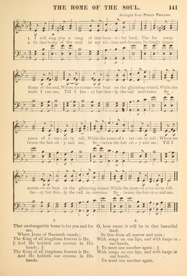 Gospel Praise Book.: a collection of choice gems of sacred song suitable for church service, gospel praise meetings, and family devotions. (Complete ed.) page 141