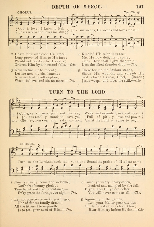 Gospel Praise Book.: a collection of choice gems of sacred song suitable for church service, gospel praise meetings, and family devotions. (Complete ed.) page 191