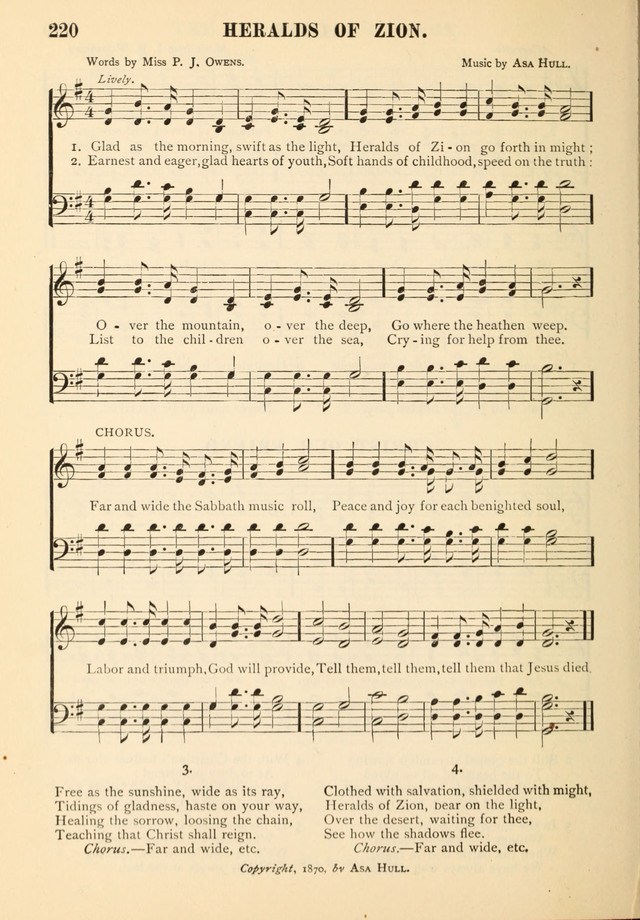 Gospel Praise Book.: a collection of choice gems of sacred song suitable for church service, gospel praise meetings, and family devotions. (Complete ed.) page 220