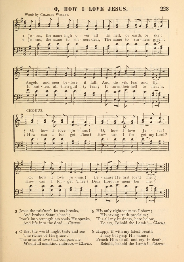 Gospel Praise Book.: a collection of choice gems of sacred song suitable for church service, gospel praise meetings, and family devotions. (Complete ed.) page 223