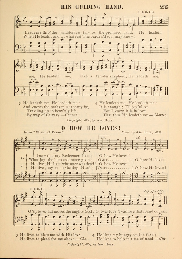 Gospel Praise Book.: a collection of choice gems of sacred song suitable for church service, gospel praise meetings, and family devotions. (Complete ed.) page 235